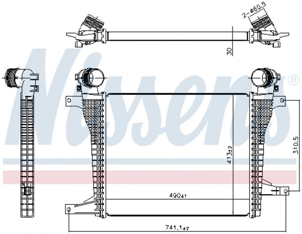 Intercooler 961124  NISSENS