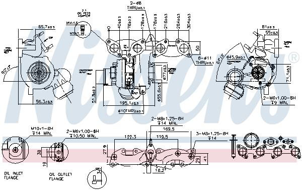 Turbosprężarka 93135  NISSENS