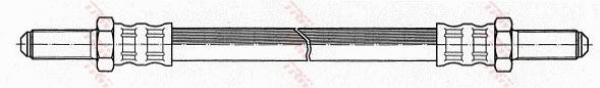 Przewód hamulcowy giętki tył PHC150 TRW. oś tylna