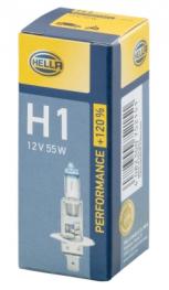 Żarówka H1 55W 12V +120 8GH 223 498-011  HELLA