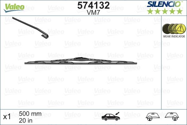 Wycieraczka Silencio cardboard 574132 VALEO