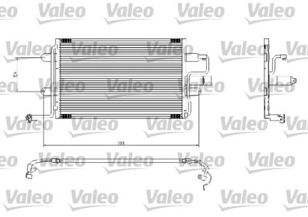 Chłodnica klimatyzacji 817244  VALEO