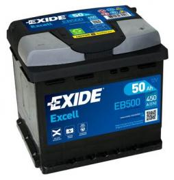 Akumulator 50AH/450A EXCELL P+ EB500 EXIDE. 