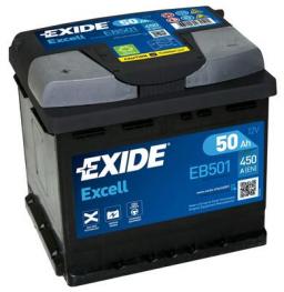 Akumulator 50AH/450A EXCELL L+ EB501  EXIDE