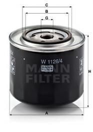 Filtr oleju W 1126 MANN-FILTER