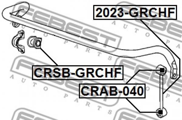 Drążek stabilizatora przód 2023-GRCHF  FEBEST