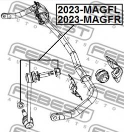 Drążek stabilizatora przód lewy 2023-MAGFL  FEBEST