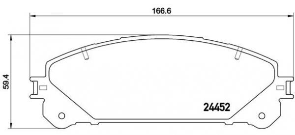 Klocki hamulcowe przód P 83 145  BREMBO
