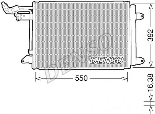 Chłodnica klimatyzacji DCN32032 DENSO. 