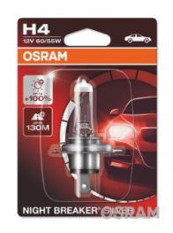 Żarówka H4 60/55W 12V NIGHT BREAKER SILVER +100% 64193NBS-01B  OSRAM