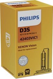 Żarówka XENON D3S 35W 42V VISION 42403VIC1 PHILIPS. 